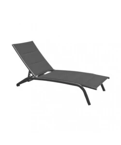 SDRAIO RECLINABILE E IMPILABILE ELICA GARDEN "ITACA" IN ALLUMINIO ANTRACITE 161X62X92,5 CM