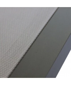 SDRAIO RECLINABILE ELICA GARDEN "MADISON" CON TETTUCCIO IN ALLUMINIO TAUPE 195X78X32 CM