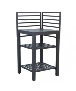 CUCINA DA ESTERNO MODULABILE ELICA GARDEN "OKLAHOMA 4" IN ALLUMINIO ANTRACITE 62X62X125 CM