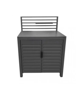 CUCINA DA ESTERNO MODULABILE ELICA GARDEN "OKLAHOMA 3" IN ALLUMINIO ANTRACITE 90X62X125 CM