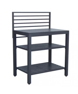 CUCINA DA ESTERNO MODULARE ELICA GARDEN "OKLAHOMA 1" IN ALLUMINIO ANTRACITE 90X62X125 CM