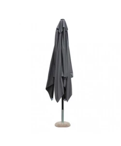 OMBRELLONE DA GIARDINO ELICA GARDEN "BRIAN" IN ALLUMINIO E POLIESTERE GRIGIO 300X300X265 CM