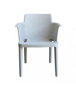 SEDIA DA ESTERNO IMPILABILE ELICA GARDEN "CATHY" IN POLIPROPILENE GRIGIO 60X58X76,5 CM