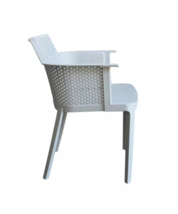 SEDIA DA ESTERNO IMPILABILE ELICA GARDEN "CATHY" IN POLIPROPILENE GRIGIO 60X58X76,5 CM