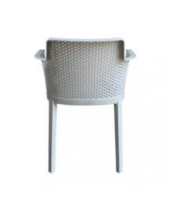 SEDIA DA ESTERNO IMPILABILE ELICA GARDEN "CATHY" IN POLIPROPILENE GRIGIO 60X58X76,5 CM