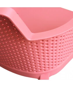 SEDIA DA ESTERNO IMPILABILE ELICA GARDEN "CATHY" IN POLIPROPILENE ROSSO CORALLO 60X58X76,5 CM