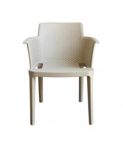 SEDIA DA ESTERNO IMPILABILE ELICA GARDEN "CATHY" IN POLIPROPILENE TORTORA 60X58X76,5 CM