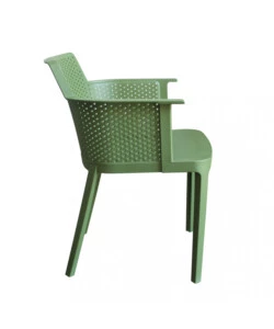 SEDIA DA ESTERNO IMPILABILE ELICA GARDEN "CATHY" IN POLIPROPILENE VERDE SCURO 60X58X76,5 CM