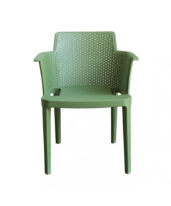 SEDIA DA ESTERNO IMPILABILE ELICA GARDEN "CATHY" IN POLIPROPILENE VERDE SCURO 60X58X76,5 CM