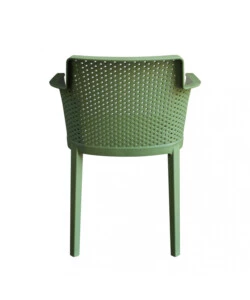 SEDIA DA ESTERNO IMPILABILE ELICA GARDEN "CATHY" IN POLIPROPILENE VERDE SCURO 60X58X76,5 CM