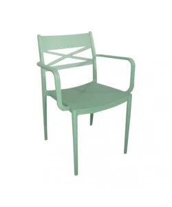 SEDIA DA ESTERNO ELICA GARDEN "DARLEEN" IN POLIPROPILENE VERDE 55X55X81 CM
