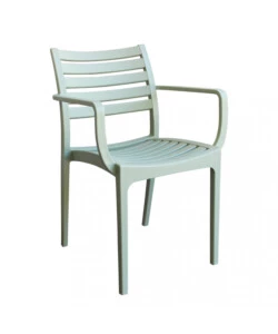 SEDIA DA ESTERNO IMPILABILE ELICA GARDEN "EVELINE" IN POLIPROPILENE VERDE CHIARO 58,5X55,2X84 CM