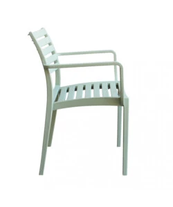 SEDIA DA ESTERNO IMPILABILE ELICA GARDEN "EVELINE" IN POLIPROPILENE VERDE CHIARO 58,5X55,2X84 CM