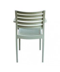 SEDIA DA ESTERNO IMPILABILE ELICA GARDEN "EVELINE" IN POLIPROPILENE VERDE CHIARO 58,5X55,2X84 CM