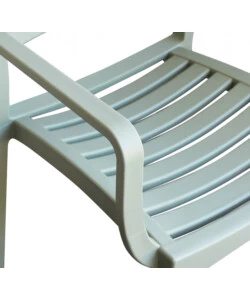 SEDIA DA ESTERNO IMPILABILE ELICA GARDEN "EVELINE" IN POLIPROPILENE VERDE CHIARO 58,5X55,2X84 CM