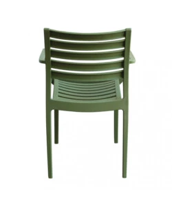 SEDIA DA ESTERNO IMPILABILE ELICA GARDEN "EVELINE" IN POLIPROPILENE VERDE SCURO 58,5X55,2X84 CM