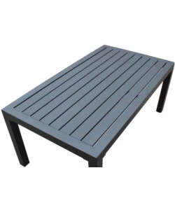 SET DA GIARDINO ELICA GARDEN "HELSINKI" IN ALLUMINIO ANTRACITE CON 2 POLTRONE, UN DIVANO E UN TAVOLINO