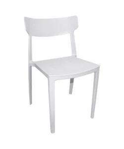 SEDIA DA ESTERNO ELICA GARDEN "DEBBY" IN POLIPROPILENE BIANCO 46,5X49X80,5 CM
