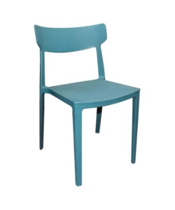 SEDIA DA ESTERNO ELICA GARDEN "DEBBY" IN POLIPROPILENE BLU 46,5X49X80,5 CM