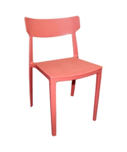 SEDIA DA ESTERNO ELICA GARDEN "DEBBY" IN POLIPROPILENE ROSSO 46,5X49X80,5 CM