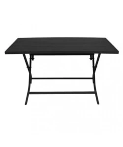 TAVOLO DA GIARDINO PIEGHEVOLE ELICA GARDEN "ALABAMA" IN ALLUMINIO ANTRACITE 77X130X73 CM