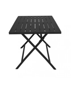 TAVOLO DA GIARDINO PIEGHEVOLE ELICA GARDEN "ALABAMA" IN ALLUMINIO ANTRACITE 77X130X73 CM