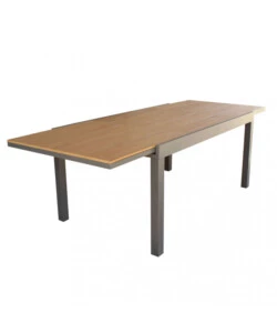 TAVOLO DA GIARDINO ALLUNGABILE ELICA GARDEN "CAYMAN" IN ALLUMINIO E POLYWOOD TAUPE 160/240X95X74 CM