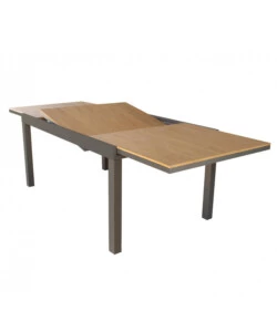 TAVOLO DA GIARDINO ALLUNGABILE ELICA GARDEN "CAYMAN" IN ALLUMINIO E POLYWOOD TAUPE 160/240X95X74 CM