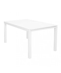 TAVOLO DA GIARDINO ALLUNGABILE ELICA GARDEN "FORMENTERA" IN ALLUMINIO BIANCO 200/300X100X75 CM