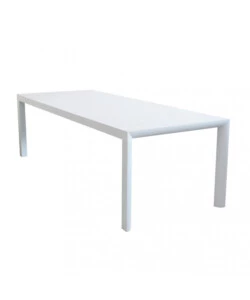TAVOLO DA GIARDINO ALLUNGABILE ELICA GARDEN "HOUSTON" IN ALLUMINIO BIANCO 160/240X100x75 CM