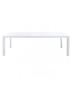 TAVOLO DA GIARDINO ALLUNGABILE ELICA GARDEN "HOUSTON" IN ALLUMINIO BIANCO 160/240X100x75 CM