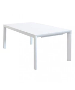 TAVOLO DA GIARDINO ALLUNGABILE ELICA GARDEN "HOUSTON" IN ALLUMINIO BIANCO 160/240X100x75 CM