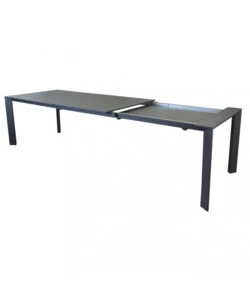 TAVOLO DA GIARDINO ALLUNGABILE ELICA GARDEN "SACRAMENTO" IN ALLUMINIO ANTRACITE 165/215X85X75 CM