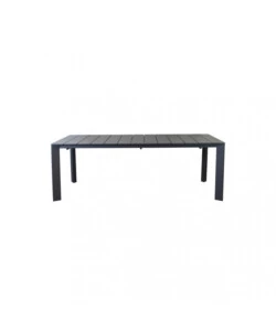 TAVOLO DA GIARDINO ALLUNGABILE ELICA GARDEN "SACRAMENTO" IN ALLUMINIO ANTRACITE 165/215X85X75 CM