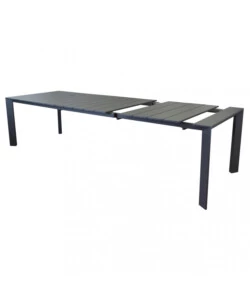 TAVOLO DA GIARDINO ALLUNGABILE ELICA GARDEN "SACRAMENTO" IN ALLUMINIO ANTRACITE 165/215X85X75 CM