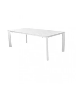 TAVOLO DA GIARDINO ALLUNGABILE ELICA GARDEN "SACRAMENTO" IN ALLUMINIO BIANCO 165/215X85X75 CM