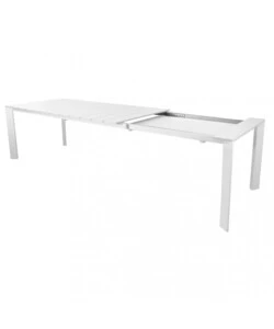 TAVOLO DA GIARDINO ALLUNGABILE ELICA GARDEN "SACRAMENTO" IN ALLUMINIO BIANCO 165/215X85X75 CM