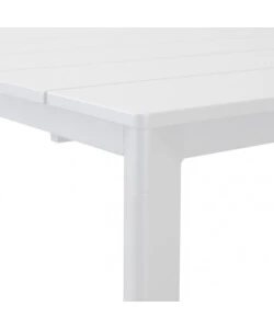 TAVOLO DA GIARDINO ALLUNGABILE ELICA GARDEN "SACRAMENTO" IN ALLUMINIO BIANCO 165/215X85X75 CM