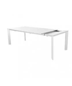 TAVOLO DA GIARDINO ALLUNGABILE ELICA GARDEN "SACRAMENTO" IN ALLUMINIO BIANCO 165/215X85X75 CM