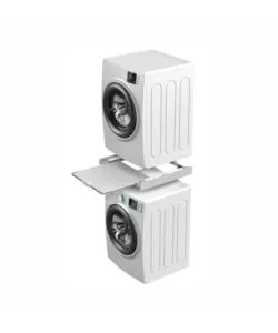 KIT DI SOVRAPPOSIZIONE UNIVERSALE PER LAVATRICE E ASCIUGATRICE "TORRE GREEN" BIANCO 59,4X8,4X63,4 CM