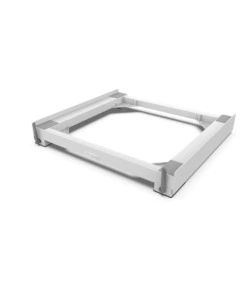BASE ANTIVIBRAZIONE PER LAVATRICE E ASCIUGATRICE CON RUOTE E FRENI "WASH EVO" BIANCO 61,4X9,5X57 CM