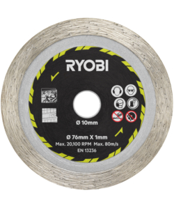 KIT 3 DISCHI PER SMERIGLIATRICE RYOBI 76 MM