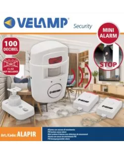 MINI ALLARME VELAM CON RILEVATORE DI PRESENZA E 2 TELECAMERE