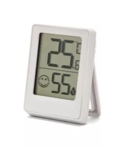 MINI STAZIONE METEO DIGITALE DA INTERNO VELAMP BIANCO