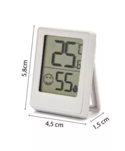 MINI STAZIONE METEO DIGITALE DA INTERNO VELAMP BIANCO