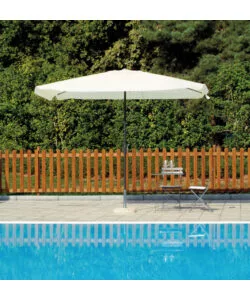 OMBRELLONE SOLARIA "NEVADA" ANTRACITE E ECRU' 3X2 MT