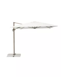 OMBRELLONE DA GIARDINO A BRACCIO SOLARIA "CALIFORNIA" IN ALLUMINIO TORTORA ECRU' 3X4 MT