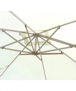 OMBRELLONE DA GIARDINO A BRACCIO SOLARIA "CALIFORNIA" IN ALLUMINIO TORTORA ECRU' 3X4 MT