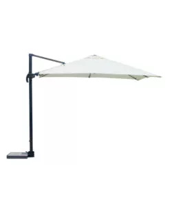 OMBRELLONE DA GIARDINO A BRACCIO SOLARIA "CALIFORNIA" IN ALLUMINIO ANTRACITE ECRU' 3X4 MT