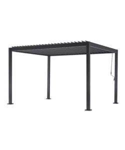PERGOLA SOLARIA "TEXAS" IN ALLUMINIO ANTRACITE 3X4 MT